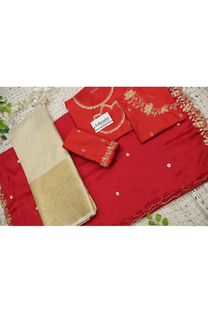 దక్షిణ భారత పండుగ సాంప్రదాయ హాఫ్ చీర (ఛవి) 