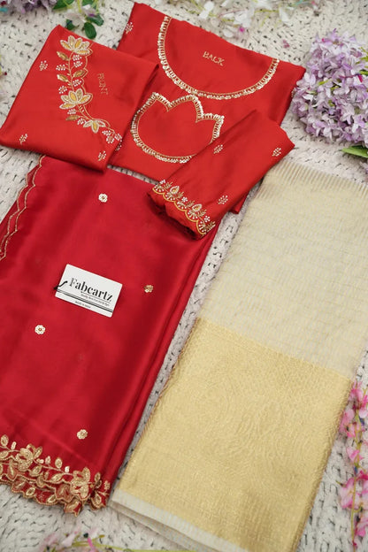 దక్షిణ భారత పండుగ సాంప్రదాయ హాఫ్ చీర (ఛవి) 