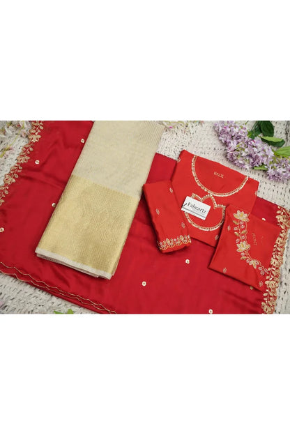 దక్షిణ భారత పండుగ సాంప్రదాయ హాఫ్ చీర (ఛవి) 