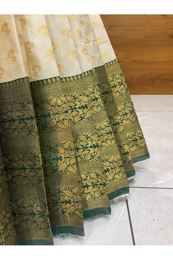 దక్షిణ భారత పండుగ సాంప్రదాయ హాఫ్ చీర (ఛవి) 