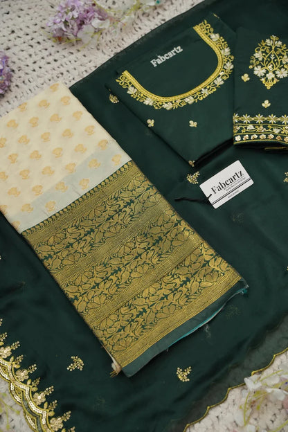 దక్షిణ భారత పండుగ సాంప్రదాయ హాఫ్ చీర (ఛవి) 