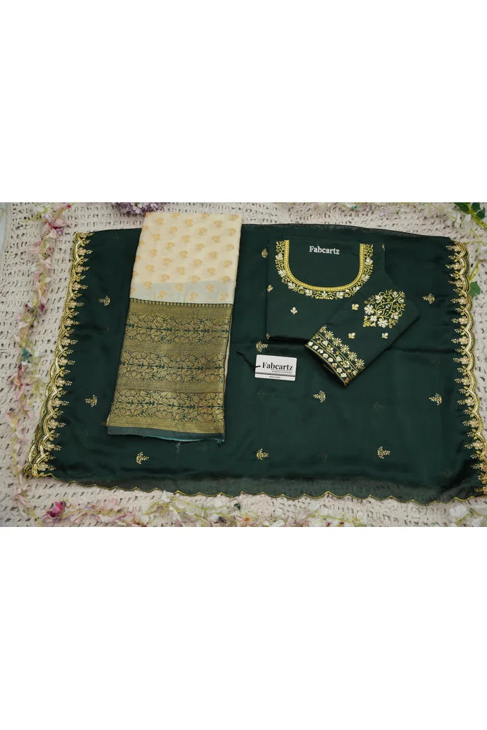 దక్షిణ భారత పండుగ సాంప్రదాయ హాఫ్ చీర (ఛవి) 