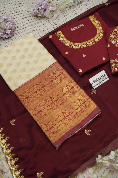 దక్షిణ భారత పండుగ సాంప్రదాయ హాఫ్ చీర (ఛవి) 