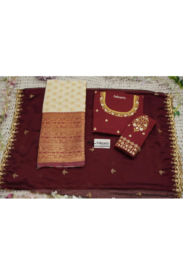 దక్షిణ భారత పండుగ సాంప్రదాయ హాఫ్ చీర (ఛవి) 