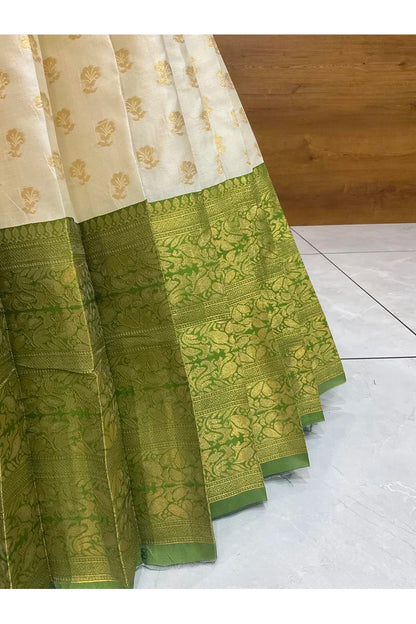 దక్షిణ భారత పండుగ సాంప్రదాయ హాఫ్ చీర (ఛవి) 