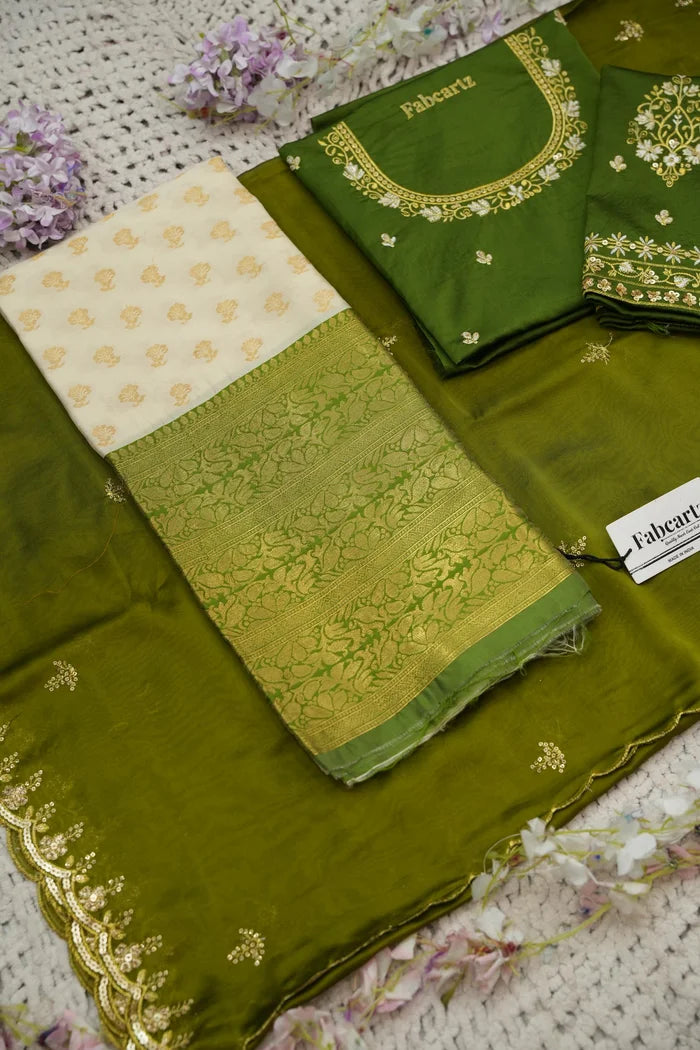 దక్షిణ భారత పండుగ సాంప్రదాయ హాఫ్ చీర (ఛవి) 