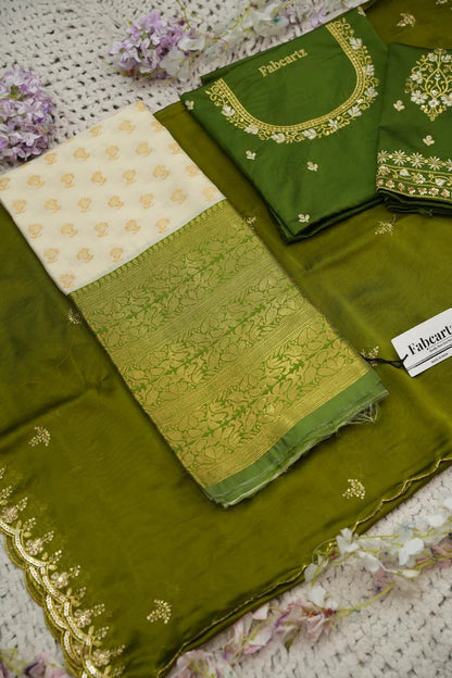 దక్షిణ భారత పండుగ సాంప్రదాయ హాఫ్ చీర (ఛవి) 