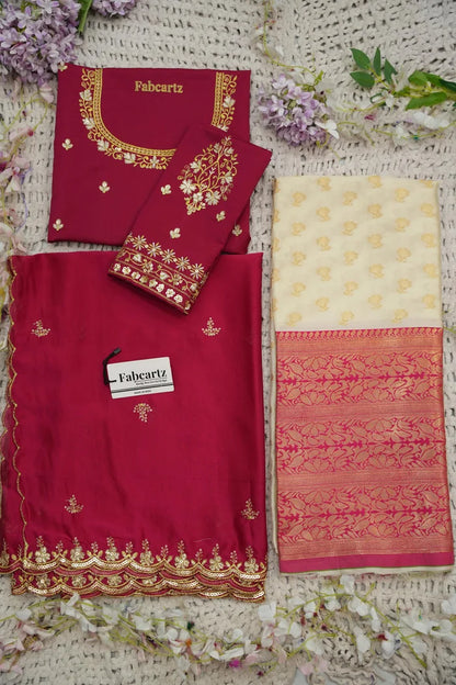 దక్షిణ భారత పండుగ సాంప్రదాయ హాఫ్ చీర (ఛవి) 