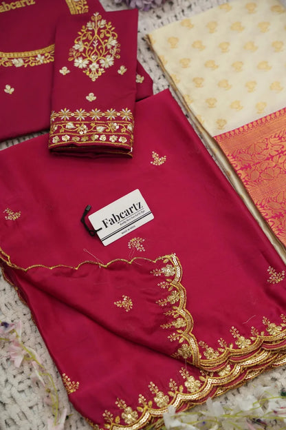 దక్షిణ భారత పండుగ సాంప్రదాయ హాఫ్ చీర (ఛవి) 