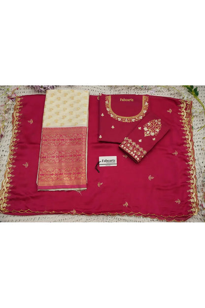 దక్షిణ భారత పండుగ సాంప్రదాయ హాఫ్ చీర (ఛవి) 