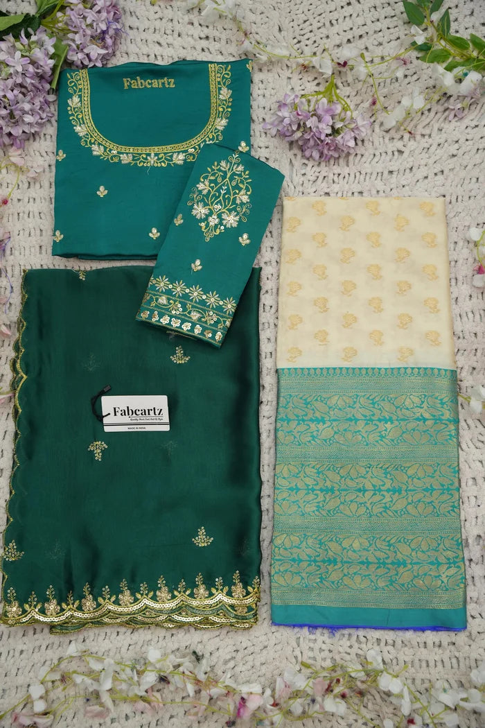 దక్షిణ భారత పండుగ సాంప్రదాయ హాఫ్ చీర (ఛవి) 