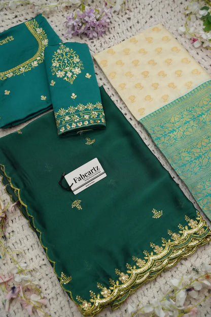 దక్షిణ భారత పండుగ సాంప్రదాయ హాఫ్ చీర (ఛవి) 