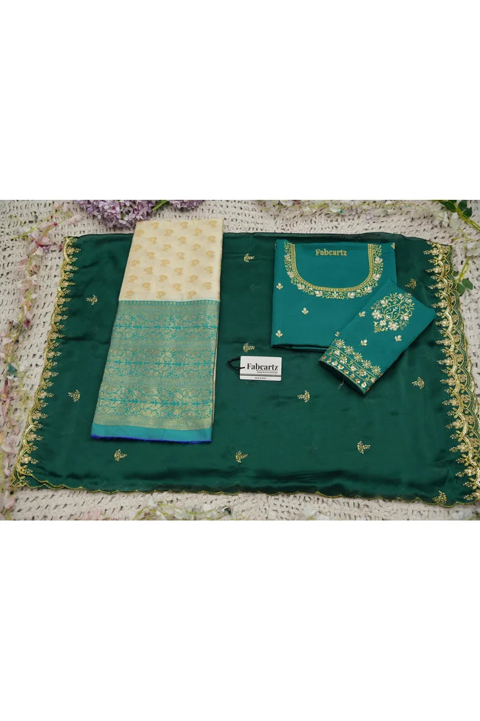 దక్షిణ భారత పండుగ సాంప్రదాయ హాఫ్ చీర (ఛవి) 