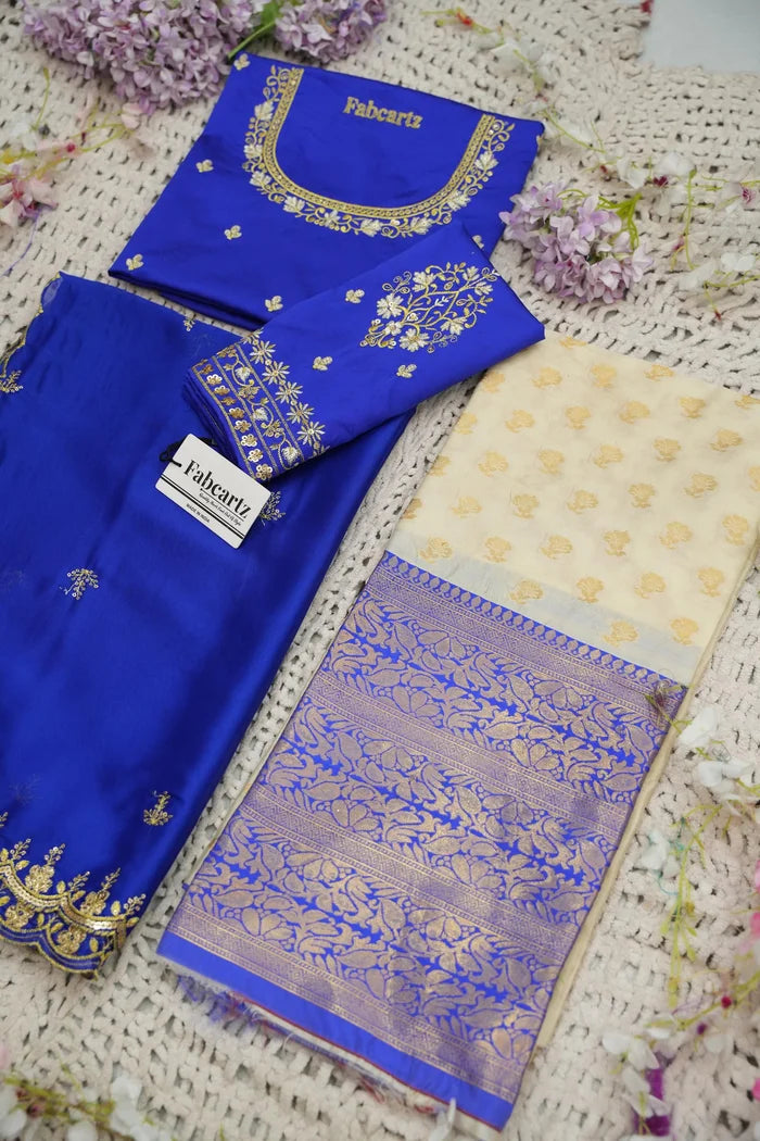 దక్షిణ భారత పండుగ సాంప్రదాయ హాఫ్ చీర (ఛవి) 