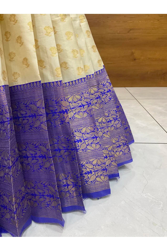 దక్షిణ భారత పండుగ సాంప్రదాయ హాఫ్ చీర (ఛవి) 