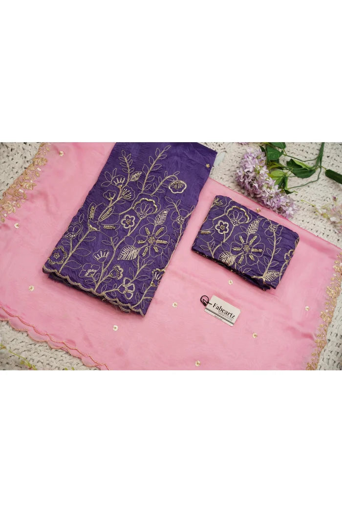 దక్షిణ భారత పండుగ సాంప్రదాయ హాఫ్ చీర (ఛవి) 