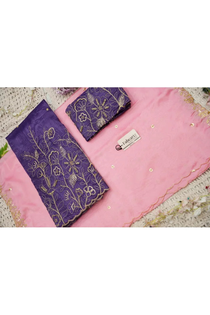Beautiful South Indian Style Gold Crush Half Saree with Hand Work and Beads Work Blouse and Dupatta for Women | SitaRamam Kv