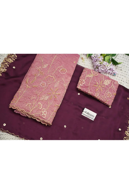 Beautiful South Indian Style Gold Crush Half Saree with Hand Work and Beads Work Blouse and Dupatta for Women | SitaRamam Kv