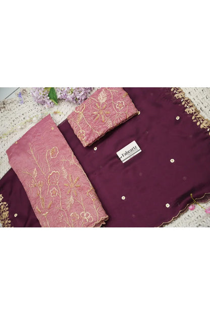 Beautiful South Indian Style Gold Crush Half Saree with Hand Work and Beads Work Blouse and Dupatta for Women | SitaRamam Kv
