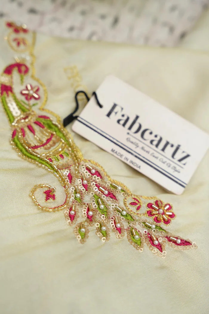 Beautiful South Indian Style Half Saree with Hand Work Blouse and Dupatta for Women | Shobitha