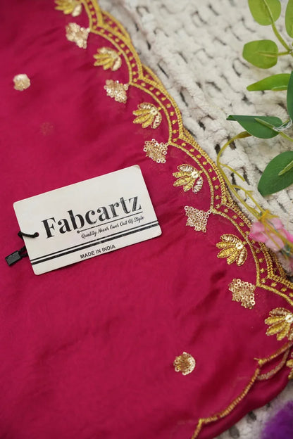 Beautiful South Indian Style Half Saree with Hand Work Blouse and Dupatta for Women | Shobitha