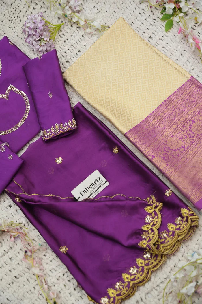 దక్షిణ భారత పండుగ సాంప్రదాయ హాఫ్ చీర (ఛవి) 