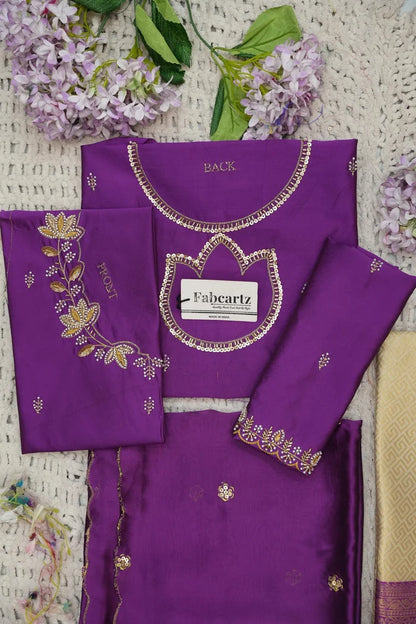 దక్షిణ భారత పండుగ సాంప్రదాయ హాఫ్ చీర (ఛవి) 