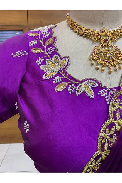 దక్షిణ భారత పండుగ సాంప్రదాయ హాఫ్ చీర (ఛవి) 