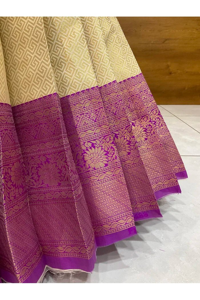 దక్షిణ భారత పండుగ సాంప్రదాయ హాఫ్ చీర (ఛవి) 