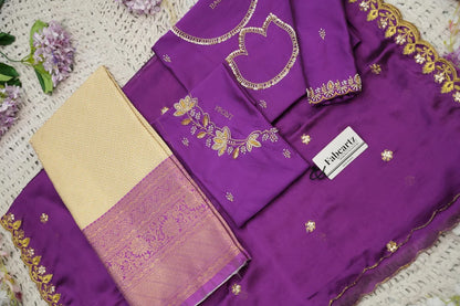 దక్షిణ భారత పండుగ సాంప్రదాయ హాఫ్ చీర (ఛవి) 