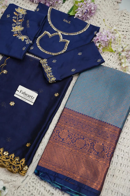 దక్షిణ భారత పండుగ సాంప్రదాయ హాఫ్ చీర (ఛవి) 