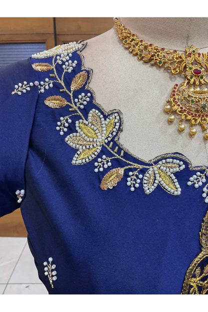 దక్షిణ భారత పండుగ సాంప్రదాయ హాఫ్ చీర (ఛవి) 