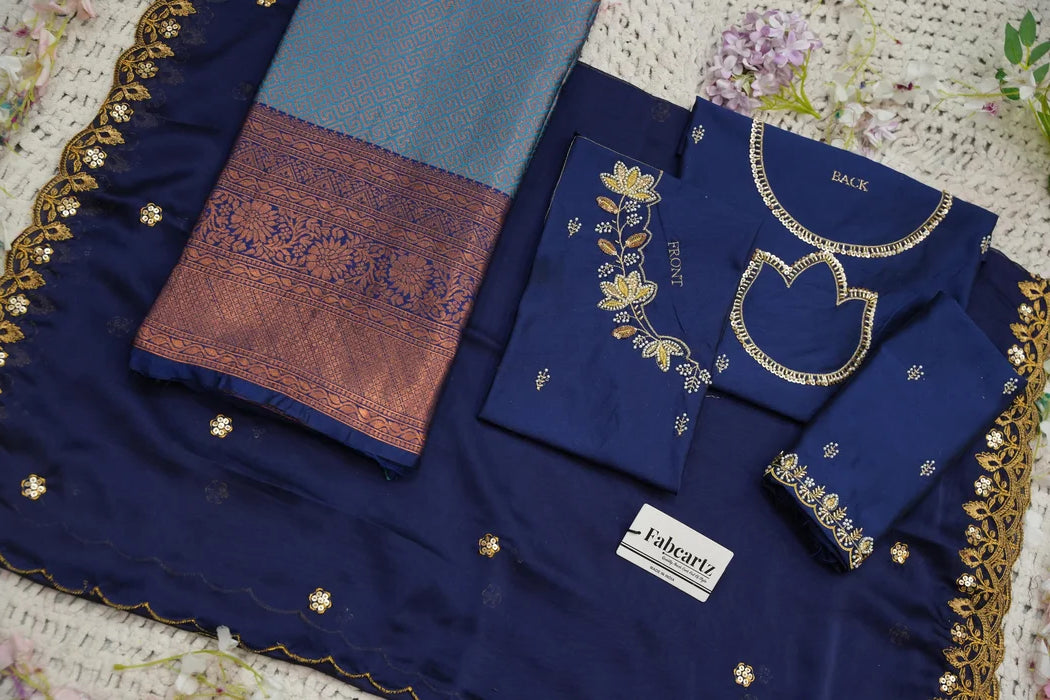 దక్షిణ భారత పండుగ సాంప్రదాయ హాఫ్ చీర (ఛవి) 