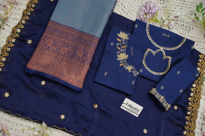 దక్షిణ భారత పండుగ సాంప్రదాయ హాఫ్ చీర (ఛవి) 