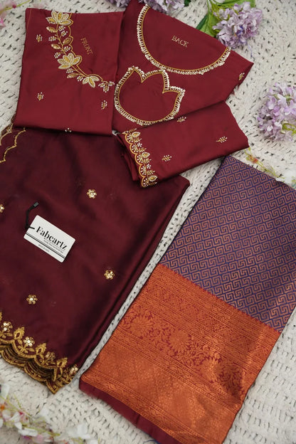 దక్షిణ భారత పండుగ సాంప్రదాయ హాఫ్ చీర (ఛవి) 