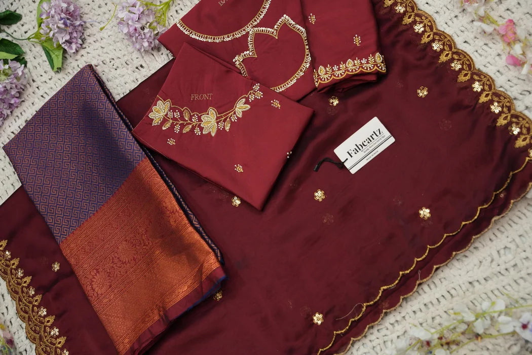 దక్షిణ భారత పండుగ సాంప్రదాయ హాఫ్ చీర (ఛవి) 