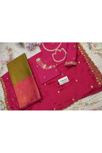 దక్షిణ భారత పండుగ సాంప్రదాయ హాఫ్ చీర (ఛవి) 