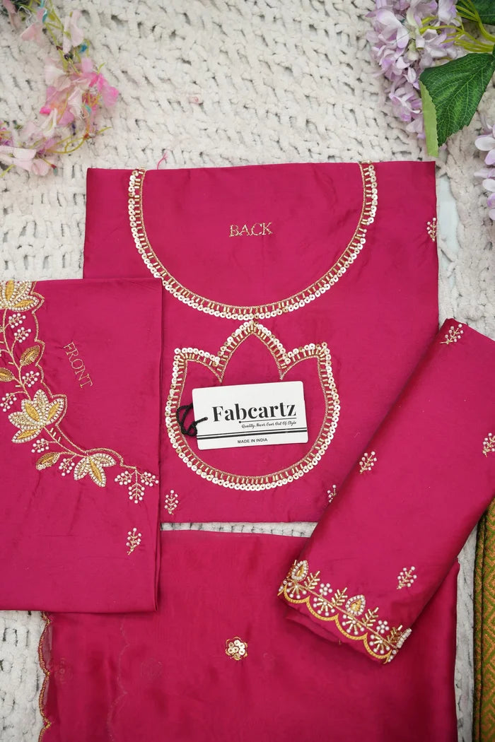 దక్షిణ భారత పండుగ సాంప్రదాయ హాఫ్ చీర (ఛవి) 