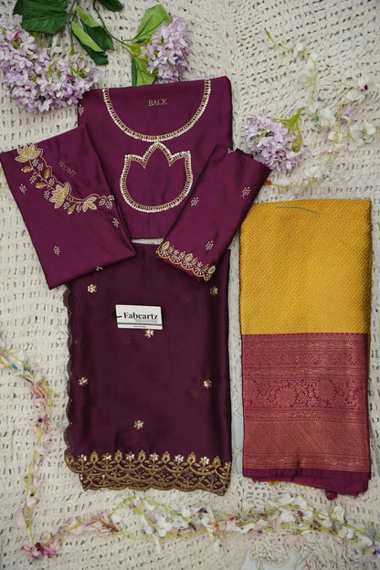 దక్షిణ భారత పండుగ సాంప్రదాయ హాఫ్ చీర (ఛవి) 