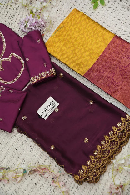 దక్షిణ భారత పండుగ సాంప్రదాయ హాఫ్ చీర (ఛవి) 