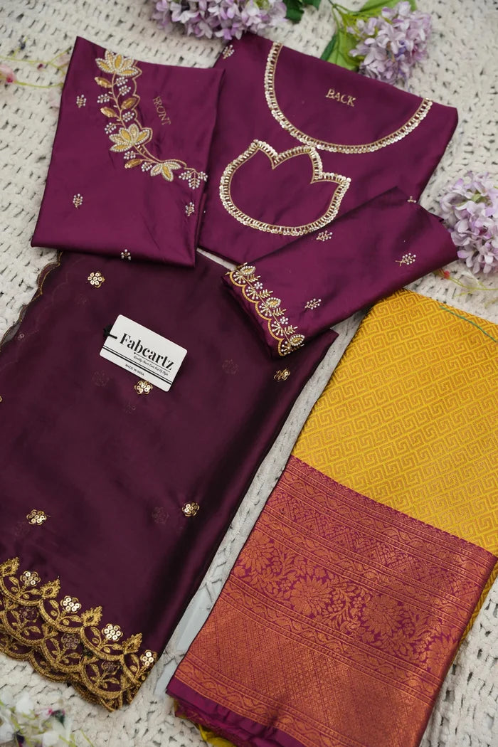 దక్షిణ భారత పండుగ సాంప్రదాయ హాఫ్ చీర (ఛవి) 