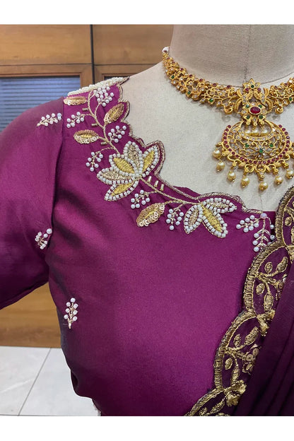 దక్షిణ భారత పండుగ సాంప్రదాయ హాఫ్ చీర (ఛవి) 