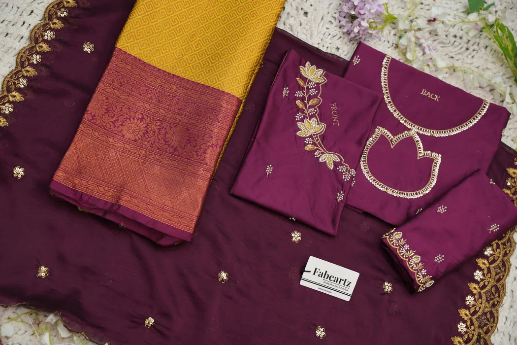 దక్షిణ భారత పండుగ సాంప్రదాయ హాఫ్ చీర (ఛవి) 