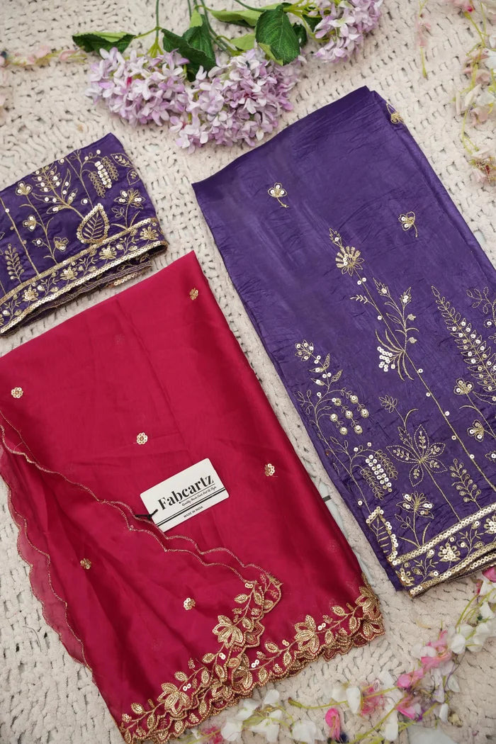 దక్షిణ భారత పండుగ సాంప్రదాయ హాఫ్ చీర (ఛవి) 