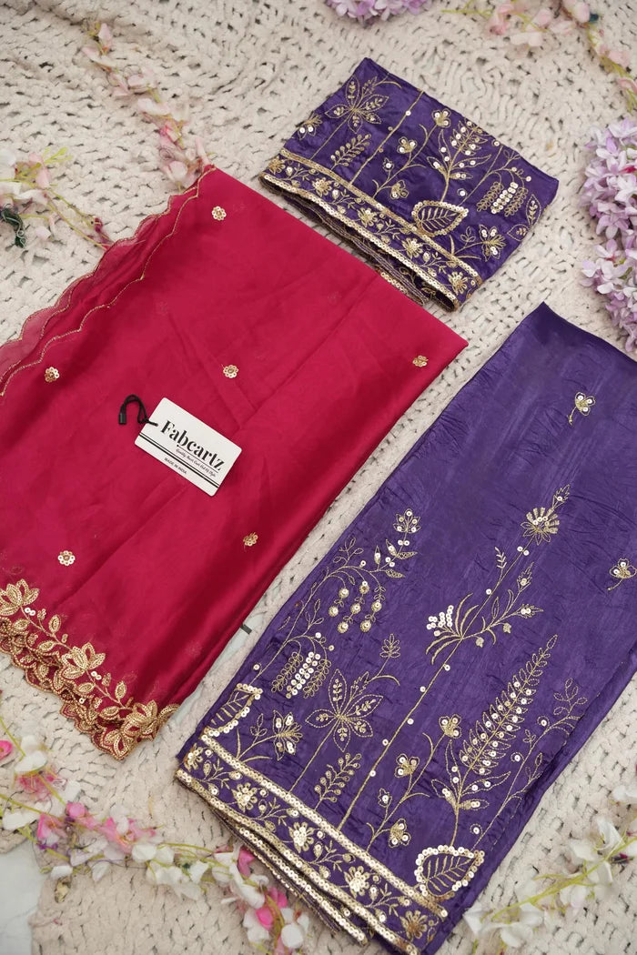 దక్షిణ భారత పండుగ సాంప్రదాయ హాఫ్ చీర (ఛవి) 