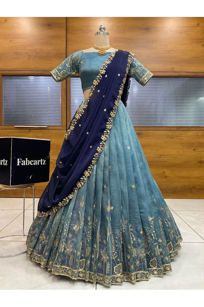 దక్షిణ భారత పండుగ సాంప్రదాయ హాఫ్ చీర (ఛవి) 