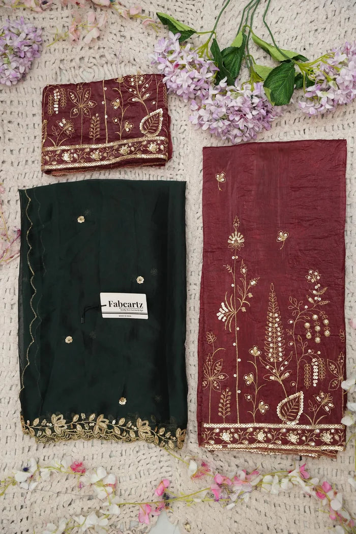 దక్షిణ భారత పండుగ సాంప్రదాయ హాఫ్ చీర (ఛవి) 