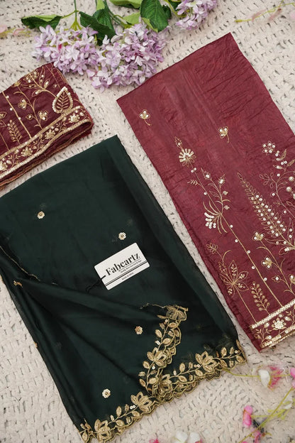 దక్షిణ భారత పండుగ సాంప్రదాయ హాఫ్ చీర (ఛవి) 