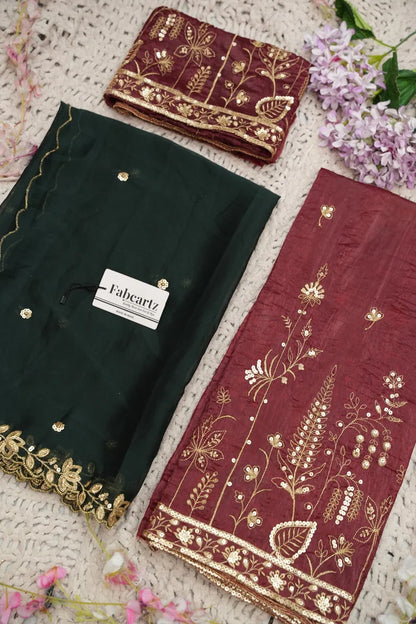 దక్షిణ భారత పండుగ సాంప్రదాయ హాఫ్ చీర (ఛవి) 