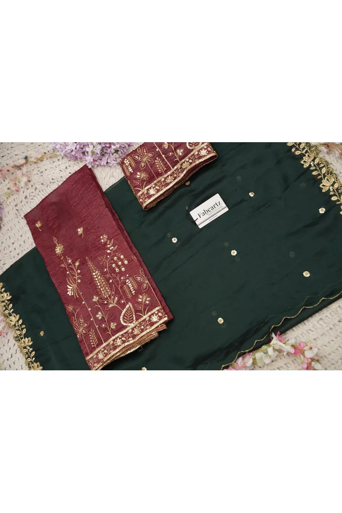 దక్షిణ భారత పండుగ సాంప్రదాయ హాఫ్ చీర (ఛవి) 